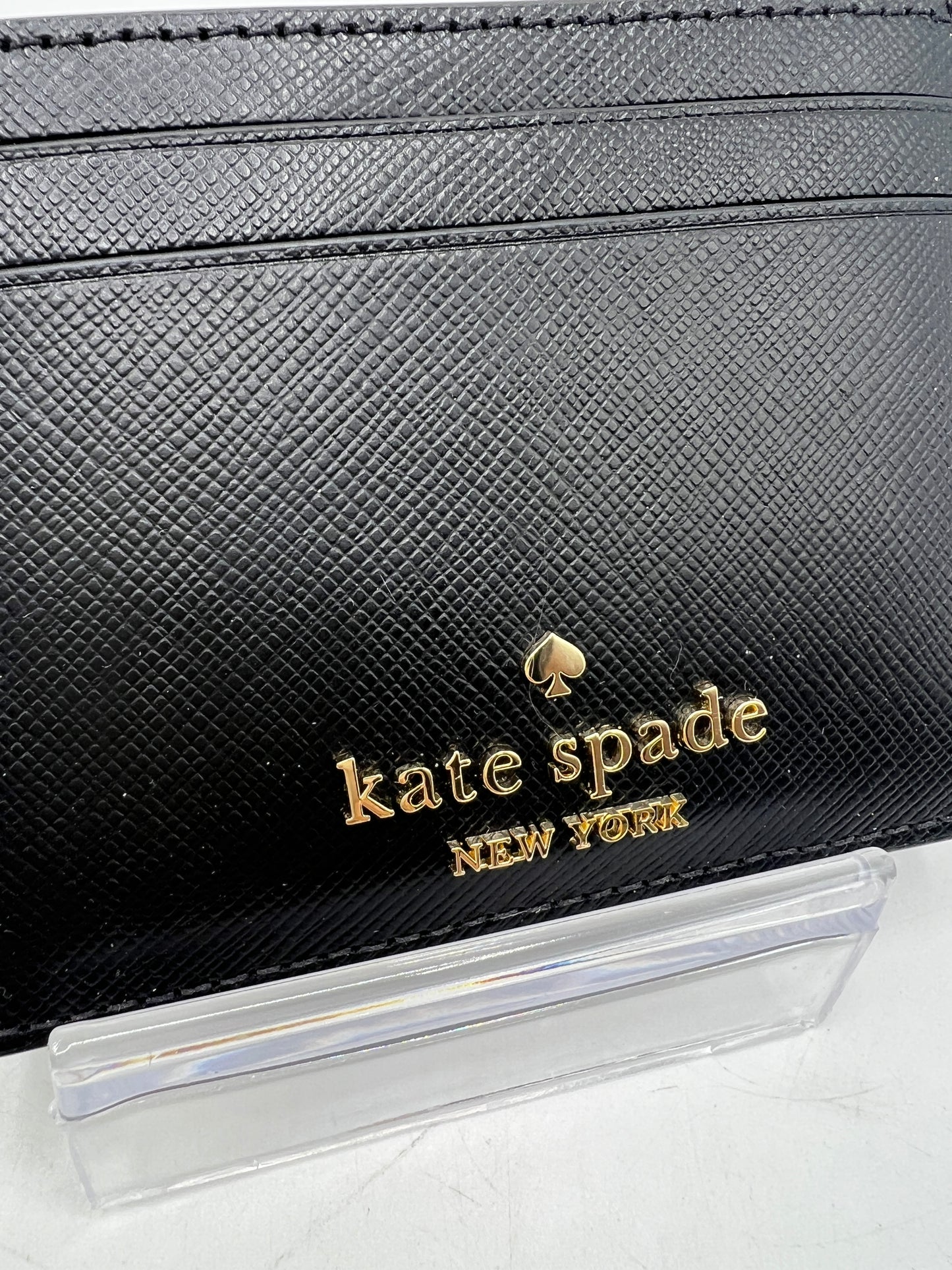 Kate Spade Madison Small Slim Card Holder – Black Saffiano Leather (NWT)