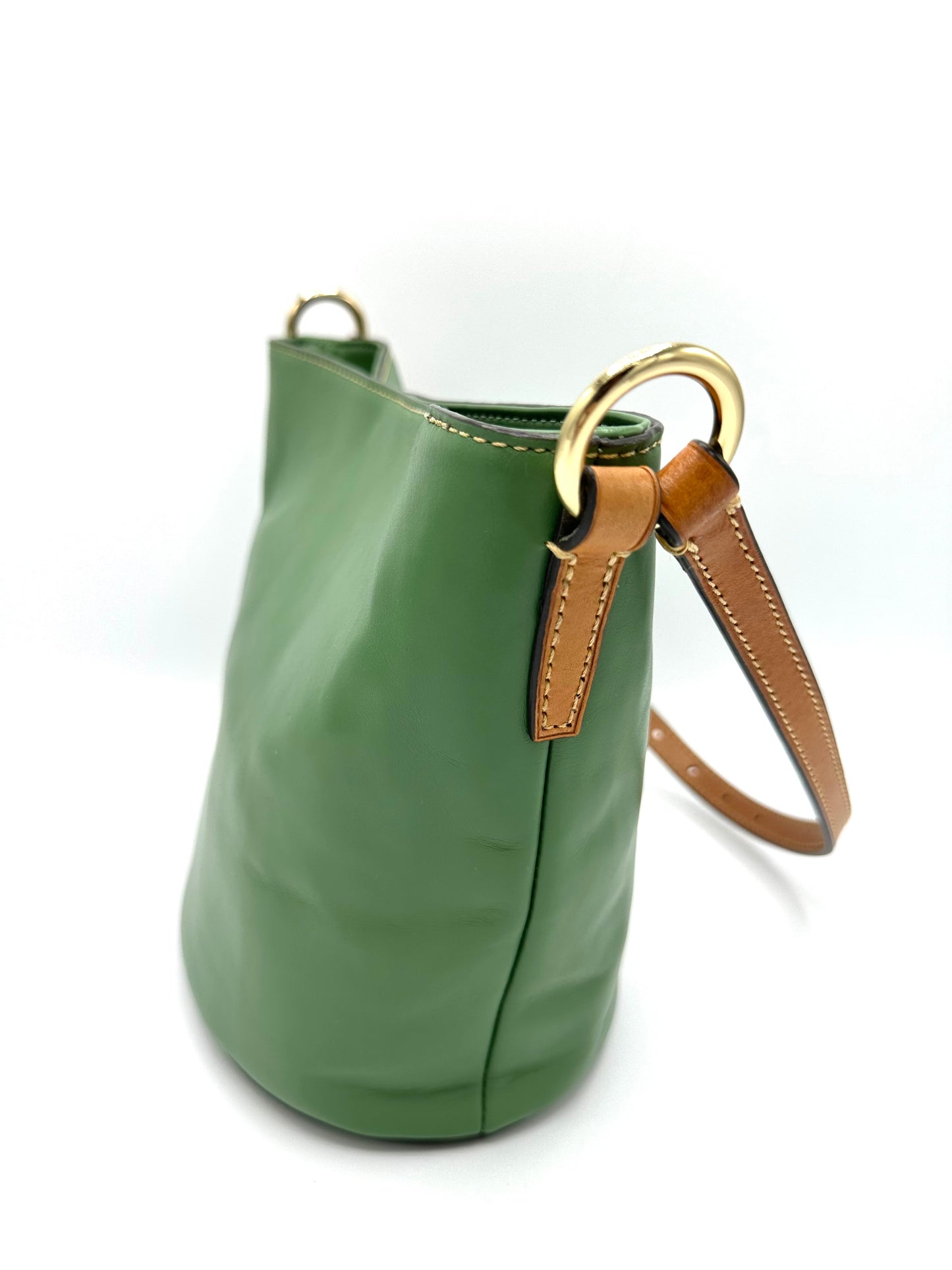 Dooney & Bourke Small Thea Crossbody – Olive Green Smooth Leather
