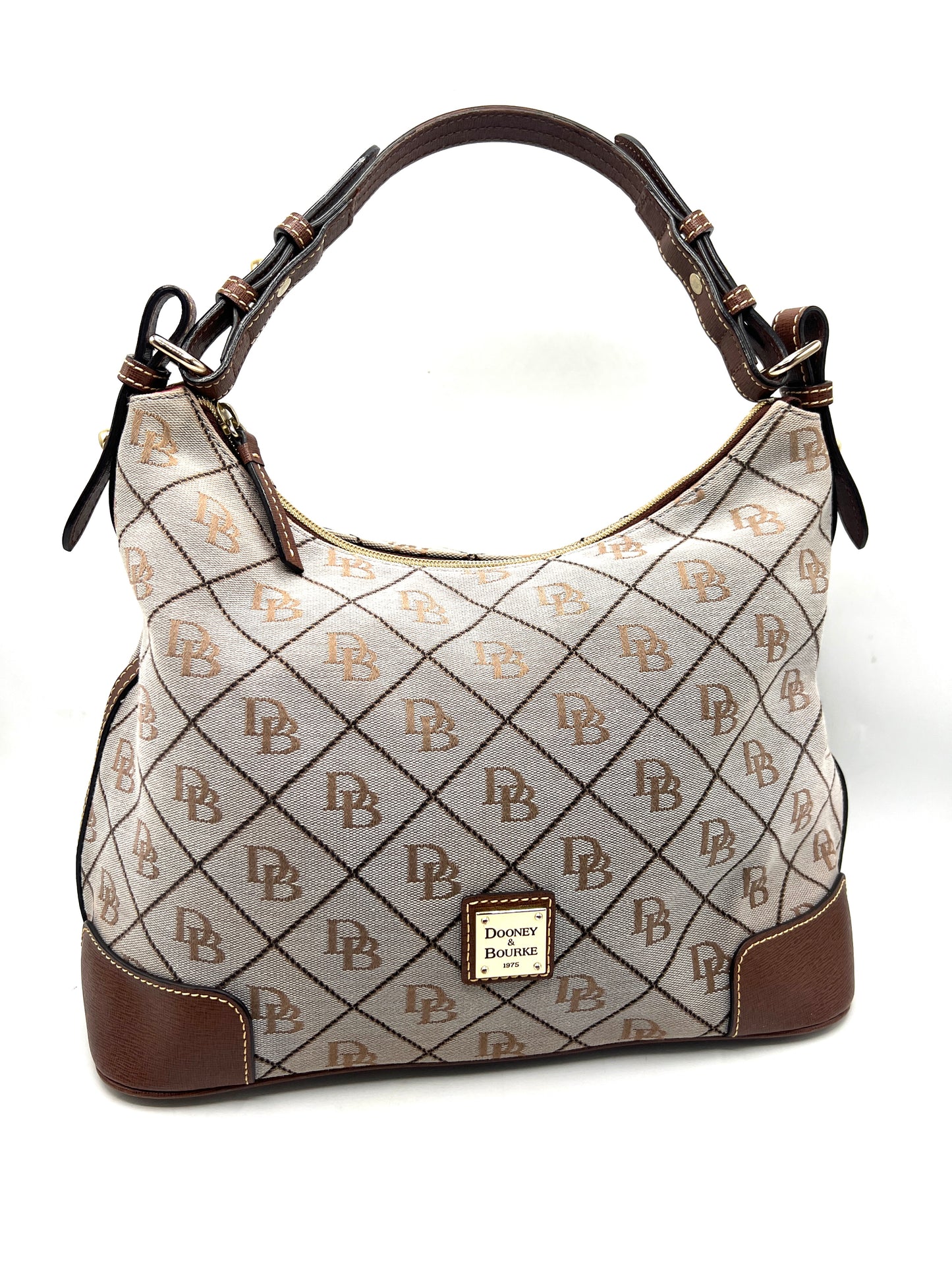 Dooney & Bourke Large Erica Shoulder Bag – Signature Canvas Monogram