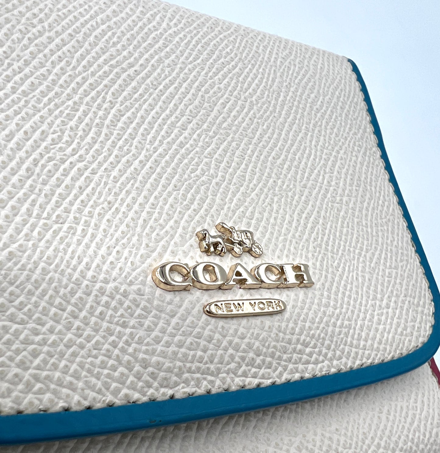 Coach Trifold Rainbow Colorblock Wallet