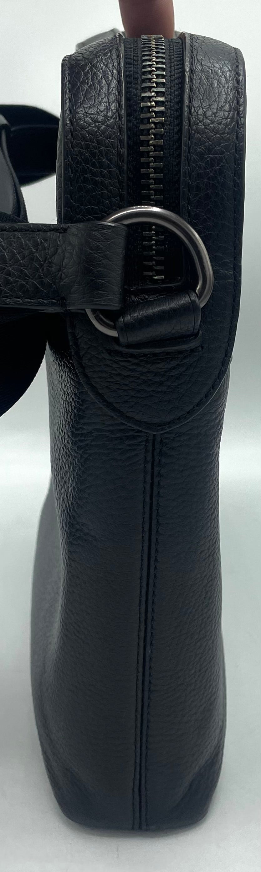 Coach Houston Flight Bag – Black Pebbled Leather (Style 4011)