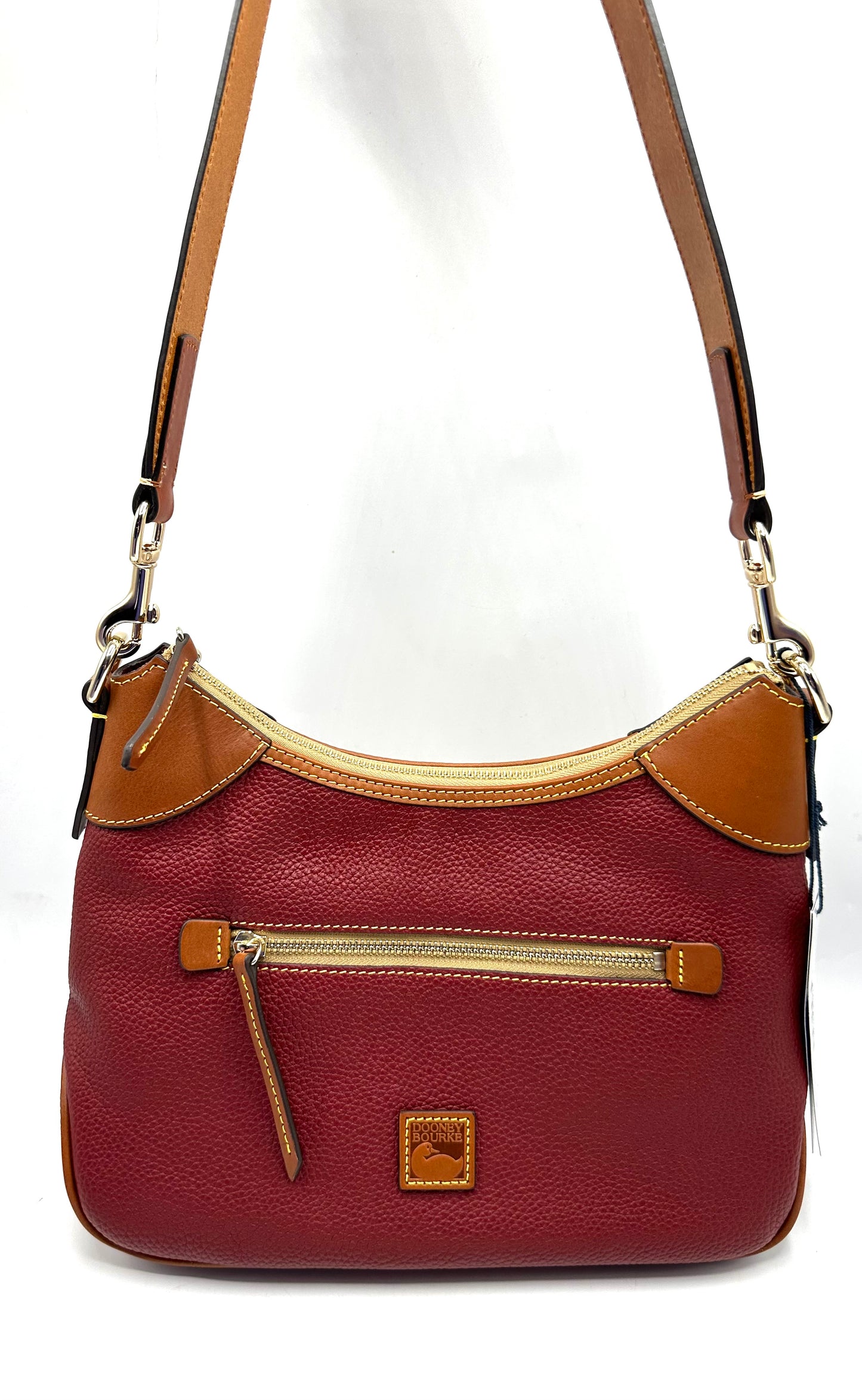 Dooney & Bourke Pebble Grain Hobo – Wine Pebble Grain Leather