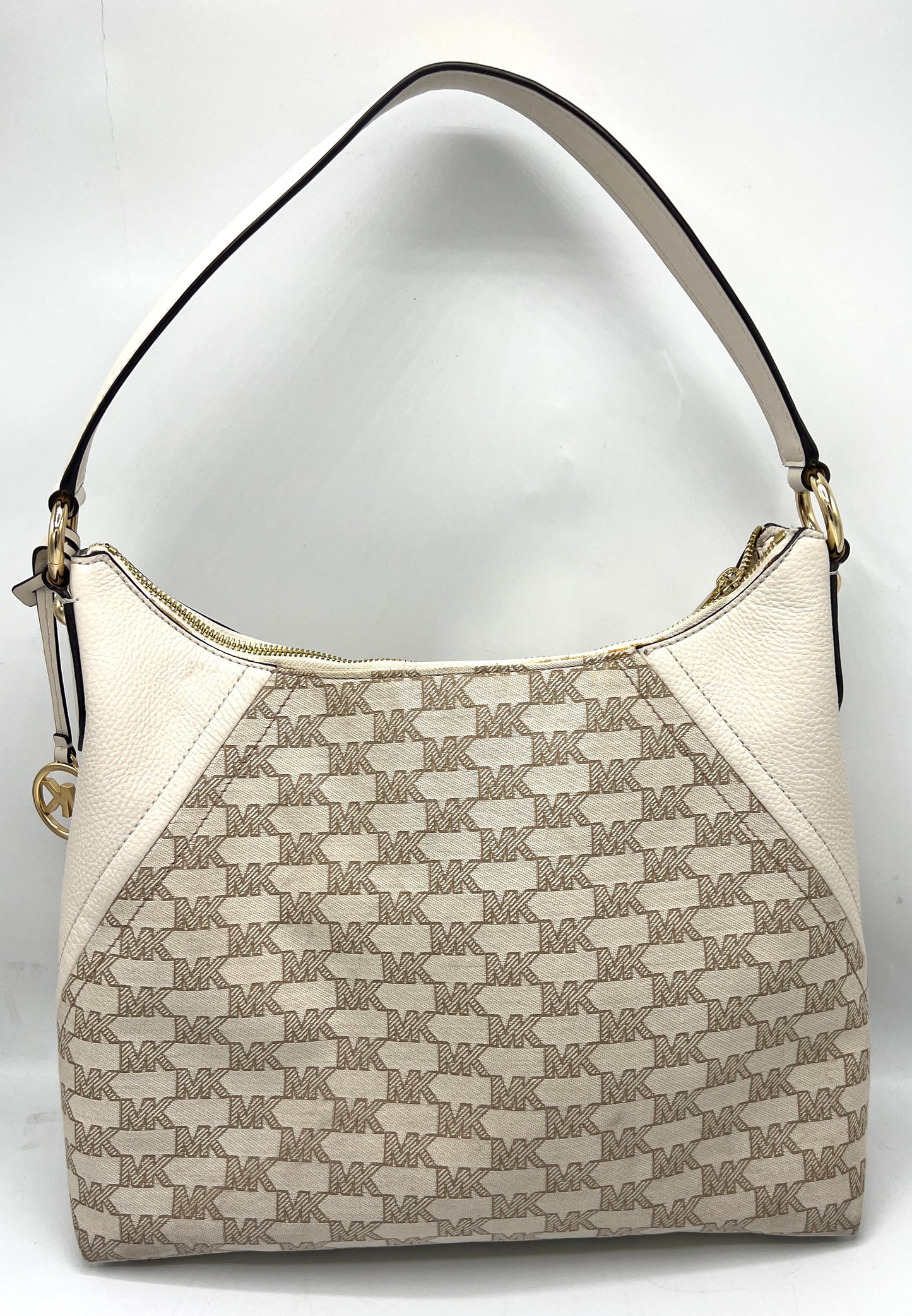 Michael Kors Aria Large Signature Logo Jacquard Shoulder Bag *Clearance Rack*