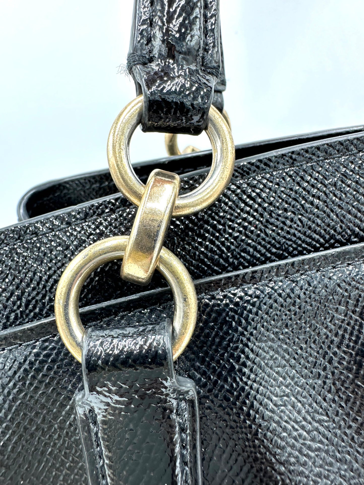 Coach Minetta Crossbody Bag – Black Crossgrain Leather