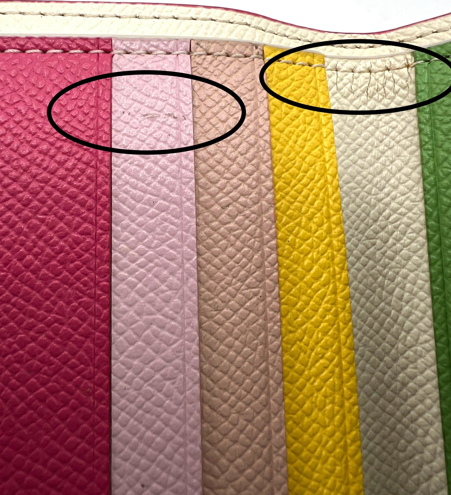 Coach Trifold Rainbow Colorblock Wallet