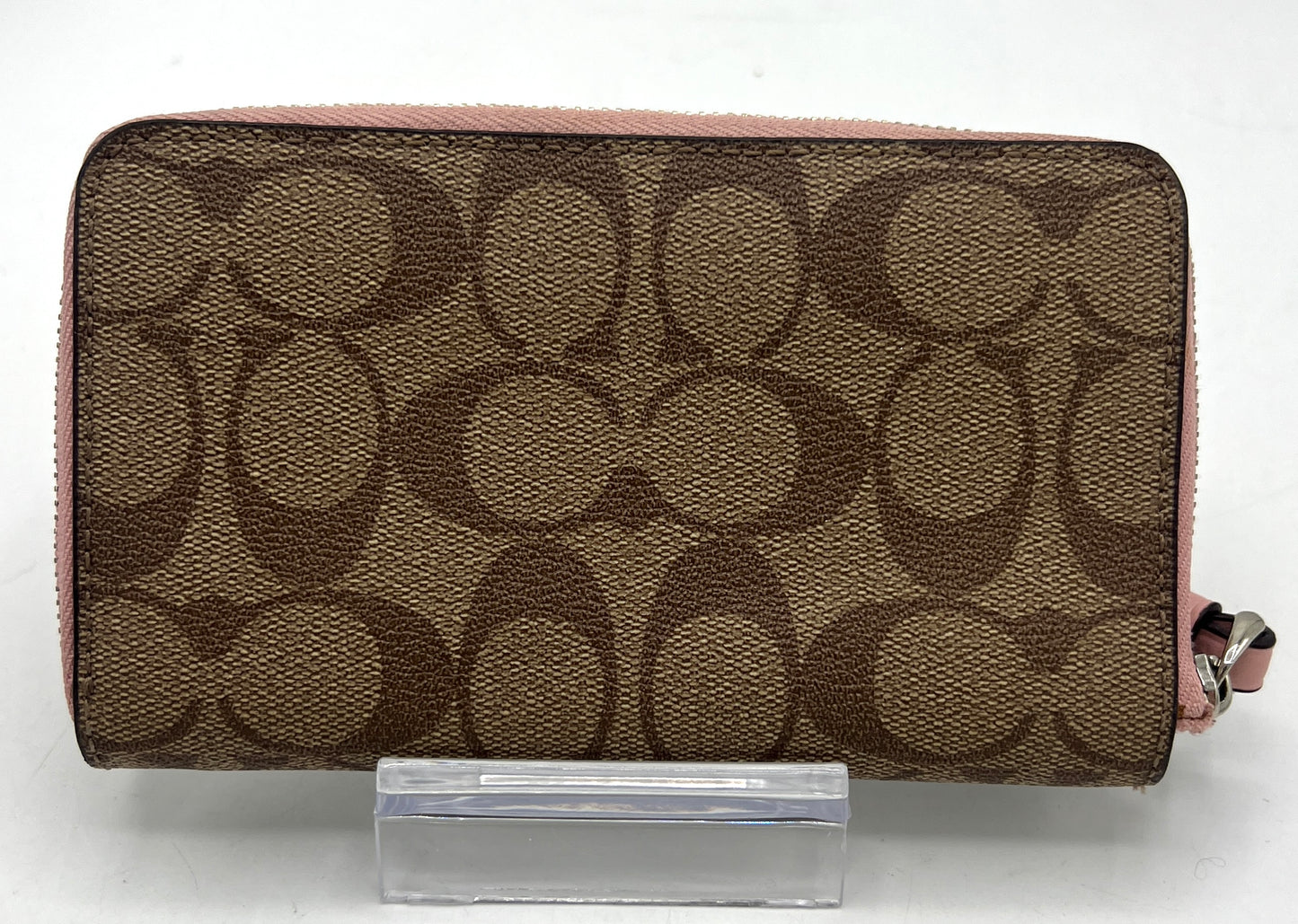 Coach Signature Zip Around Wallet