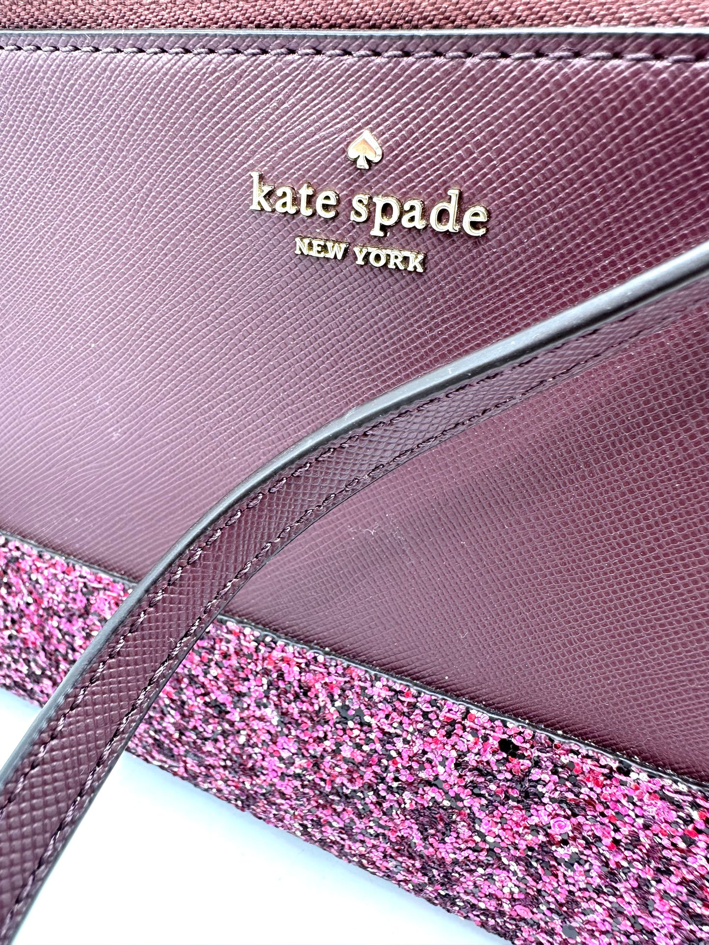 Kate Spade Greta Court Glitter Ramey Small Crossbody – Cherrywood