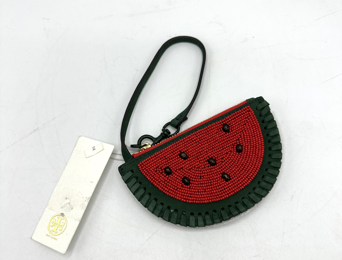Tory Burch Beaded Watermelon Coin Purse / Pouch