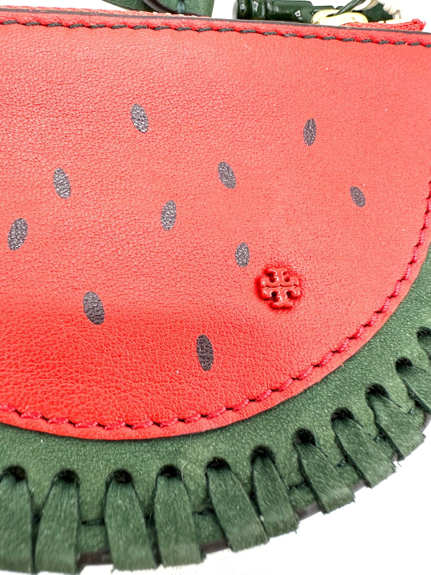Tory Burch Beaded Watermelon Coin Purse / Pouch