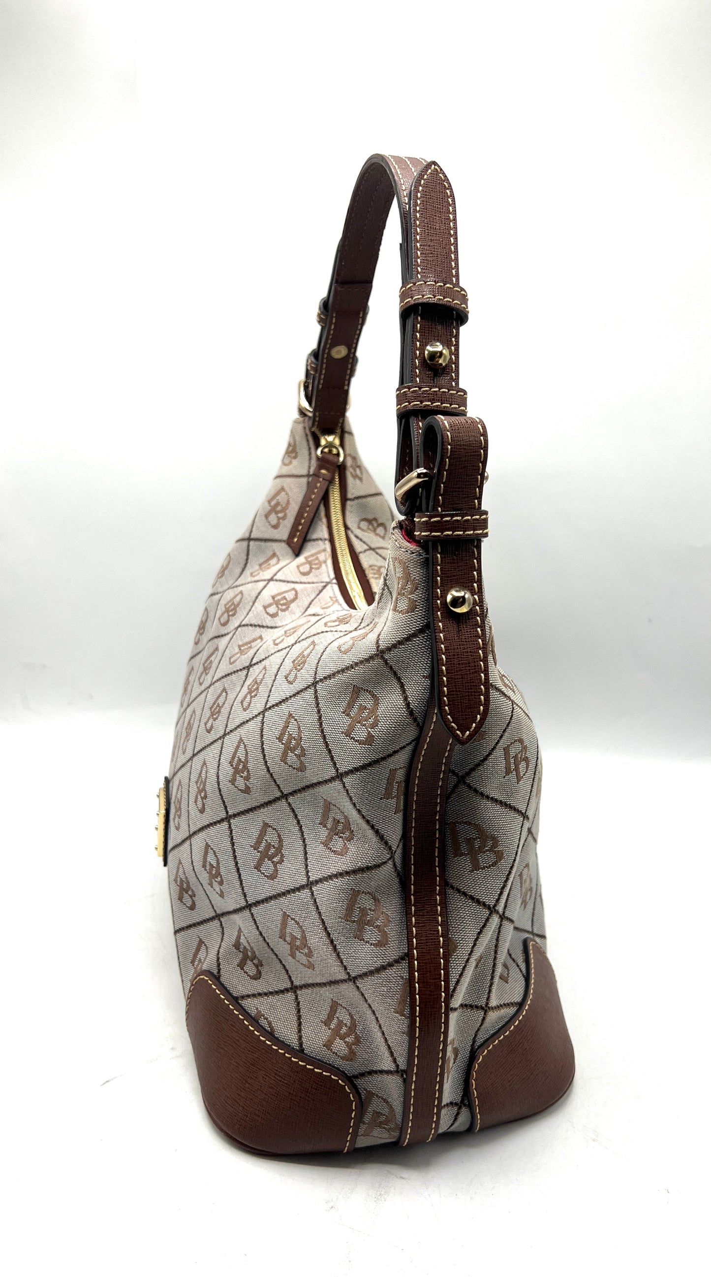 Dooney & Bourke Large Erica Shoulder Bag – Signature Canvas Monogram