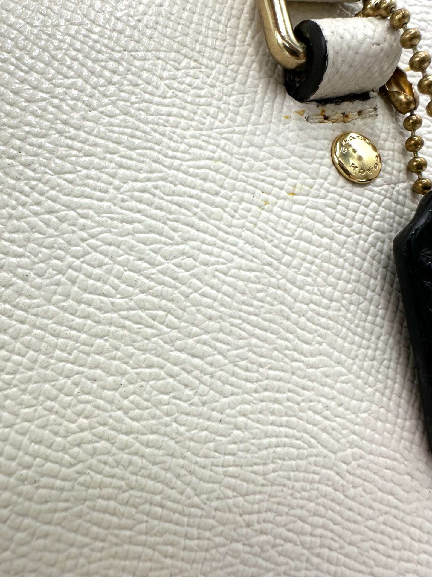 Coach Mini Sierra Satchel – Crossgrain Leather (Blossom / Chalk)