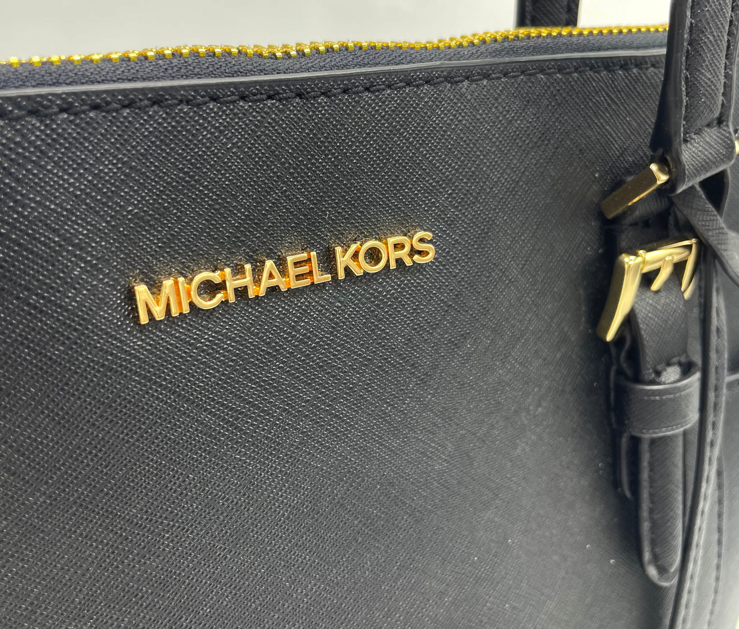 Michael Kors Charlotte Large Saffiano Leather Top-zip Tote