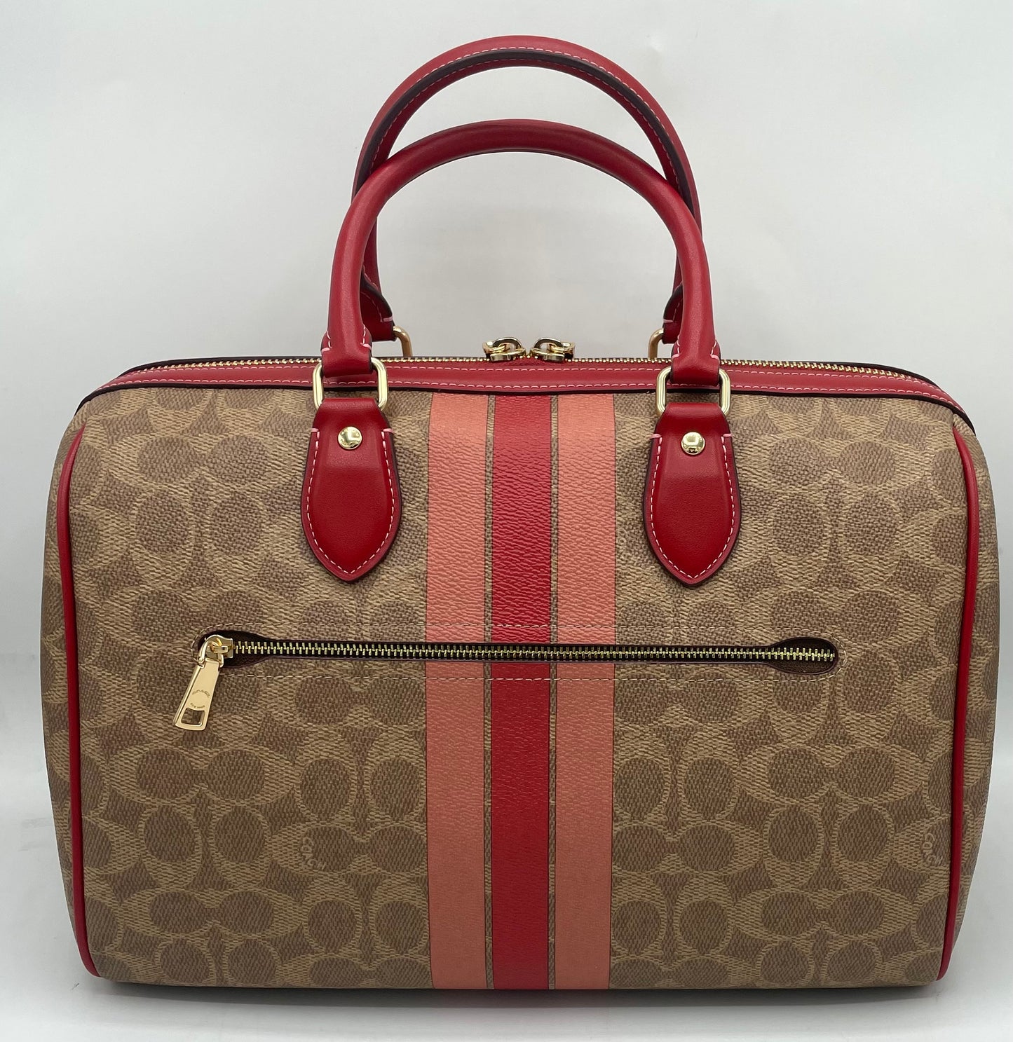 Coach Rowan Large Satchel - Signature Stripe