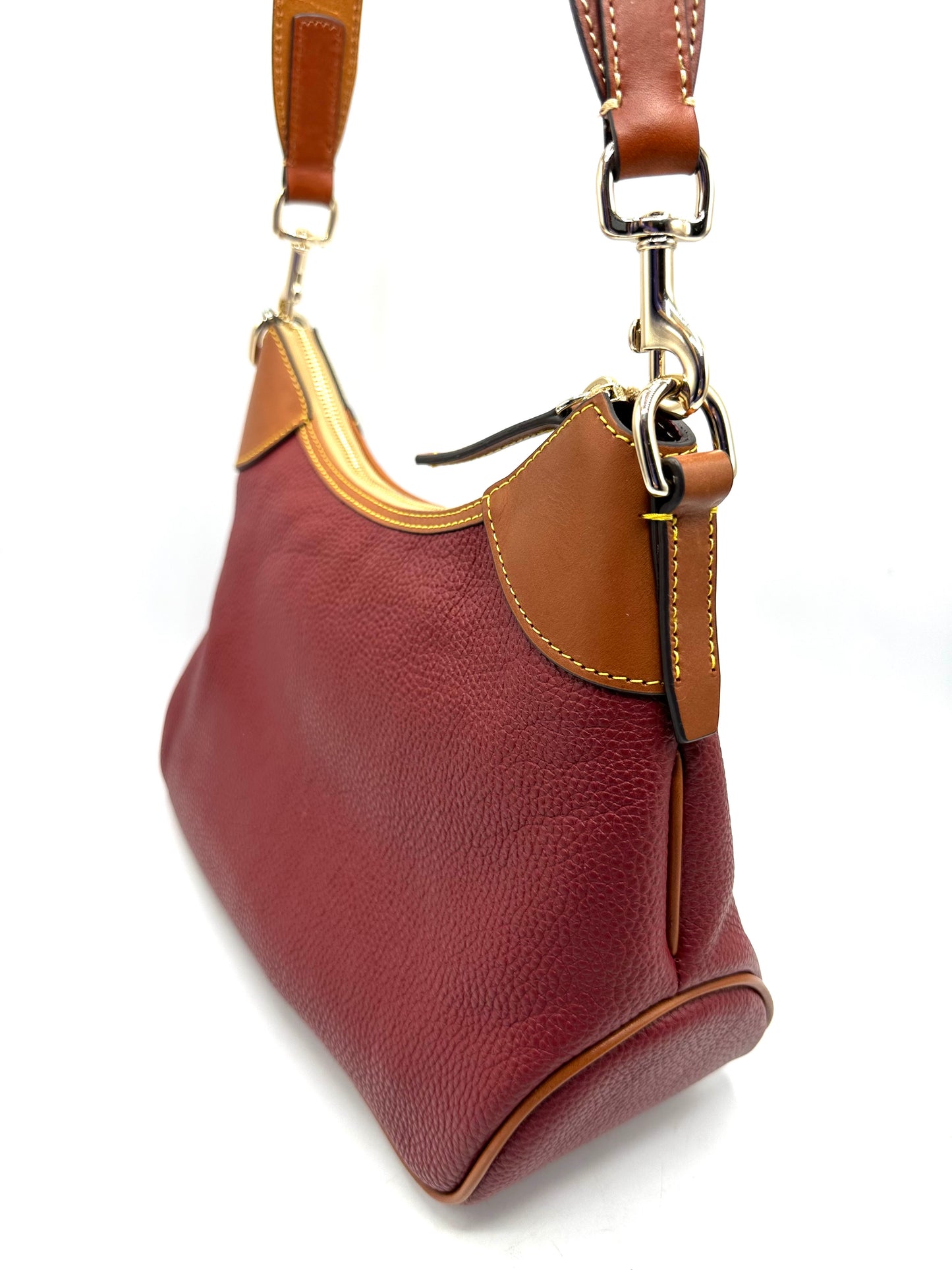 Dooney & Bourke Pebble Grain Hobo – Wine Pebble Grain Leather