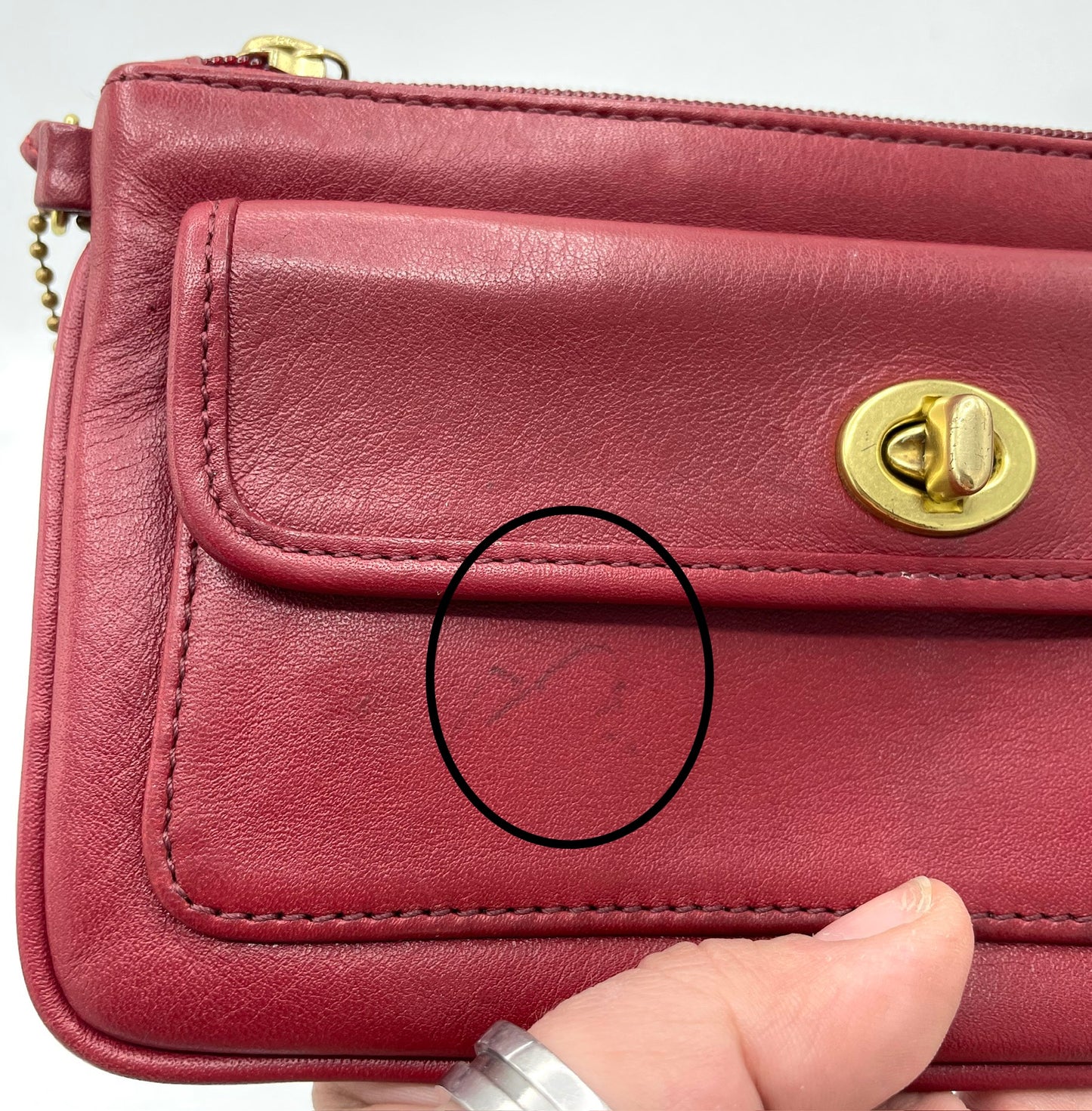 Vintage Coach Legacy Turnlock Wristlet