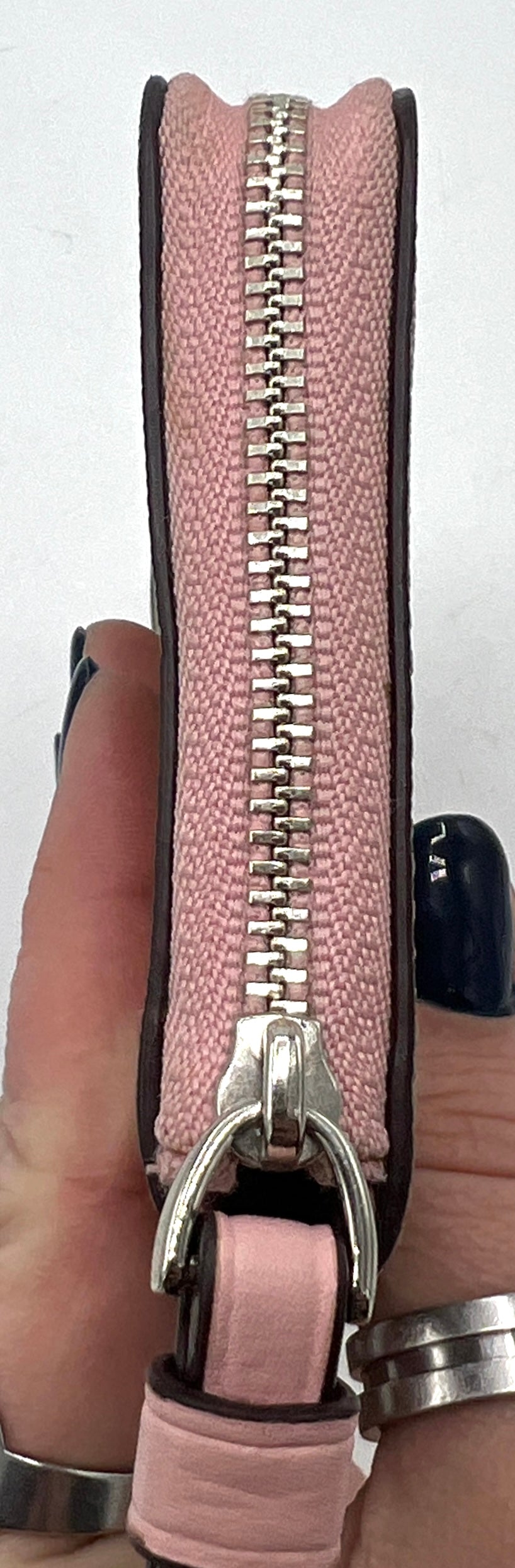 Coach Signature Zip Around Wallet