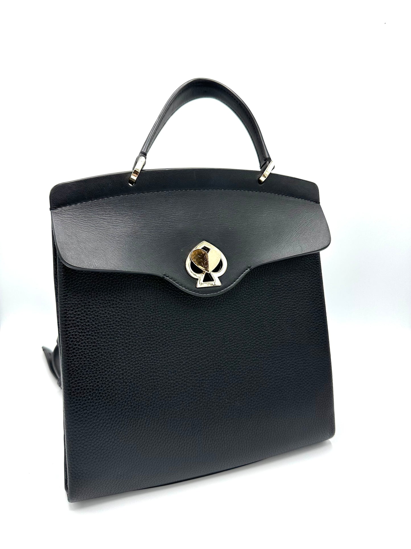 Kate Spade New York Romy Medium Backpack – Black Pebbled Leather
