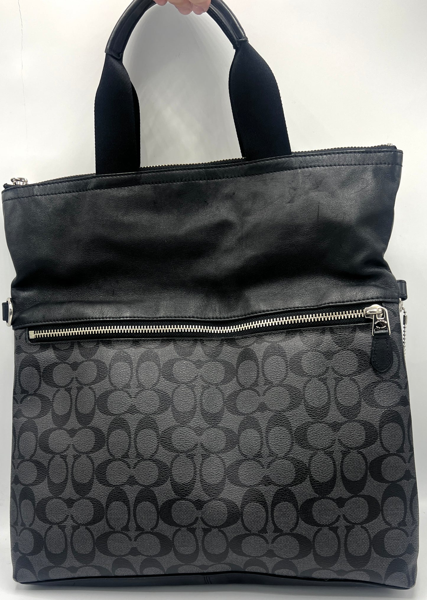 Coach Signature Foldover Tote