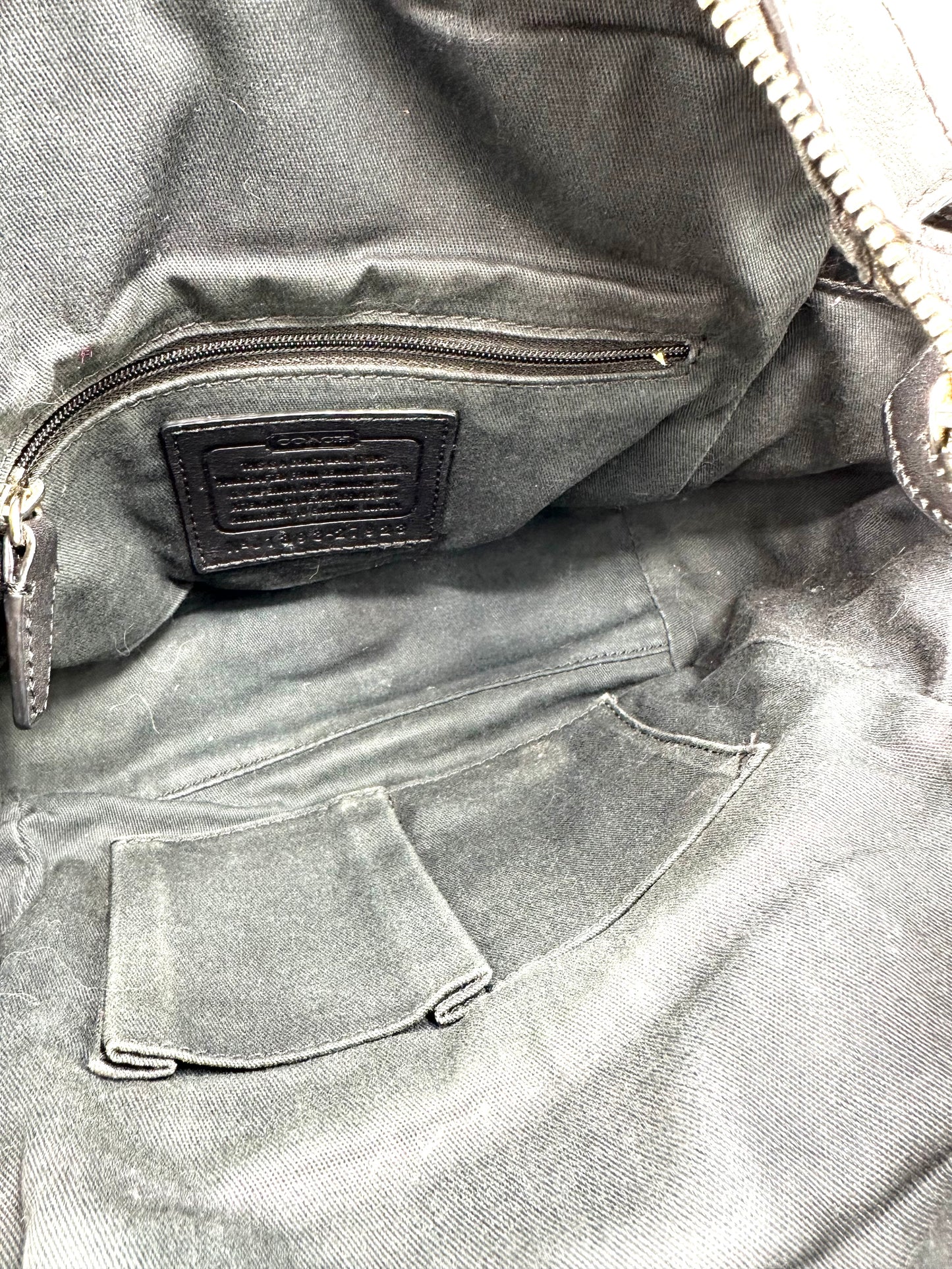 Coach Bleecker Mini Riley Carryall Crossbody – Black Leather