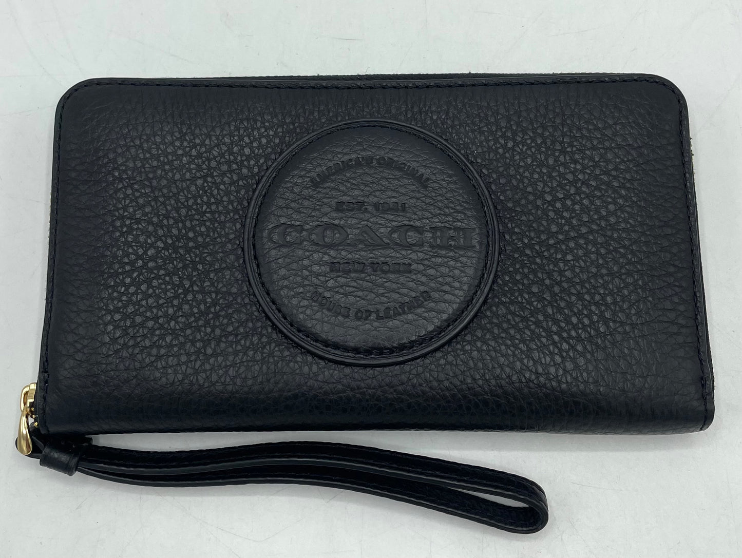 Coach Dempsey Large Phone Wallet – Refined Black Leather (Style C4111)