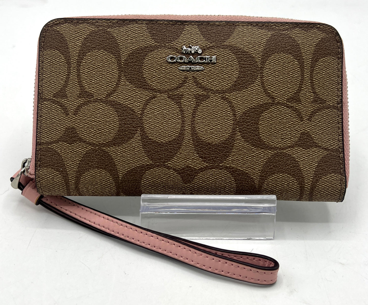 Coach Signature Zip Around Wallet