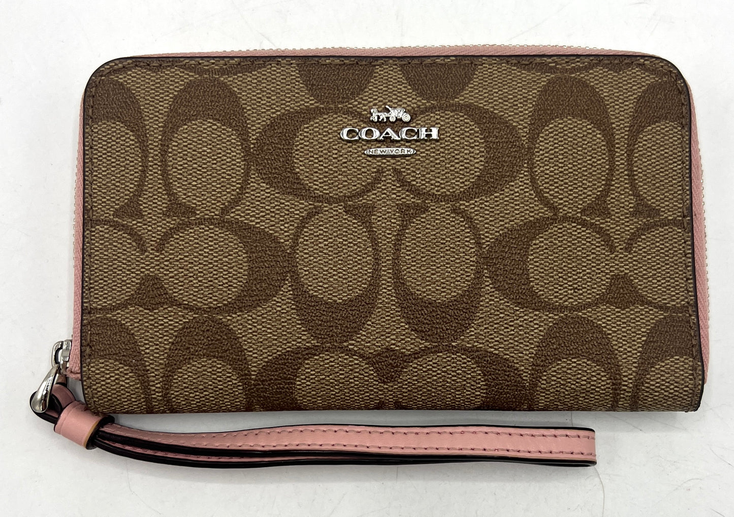 Coach Signature Zip Around Wallet