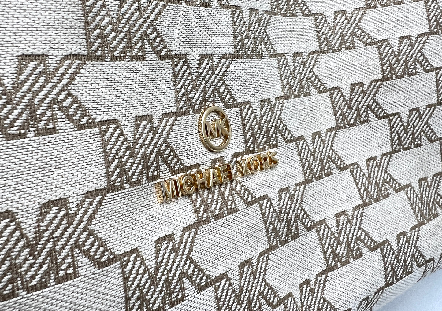 Michael Kors Aria Large Signature Logo Jacquard Shoulder Bag *Clearance Rack*