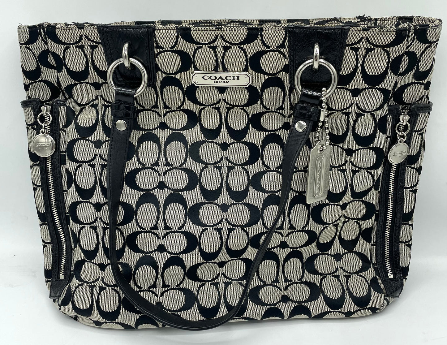 Coach Signature North South Gallery Tote