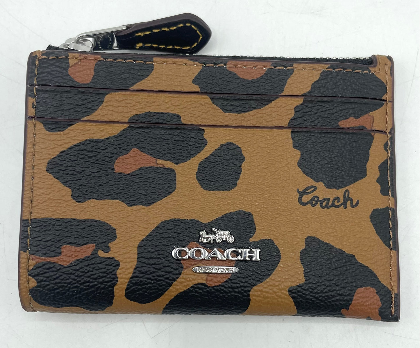 Coach Mini Skinny ID Case - Leopard