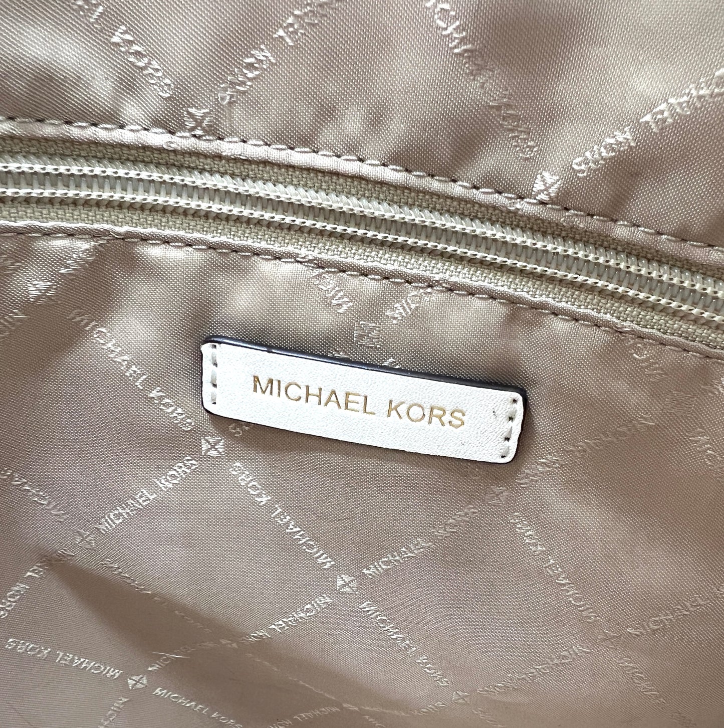 Michael Kors Aria Large Signature Logo Jacquard Shoulder Bag *Clearance Rack*