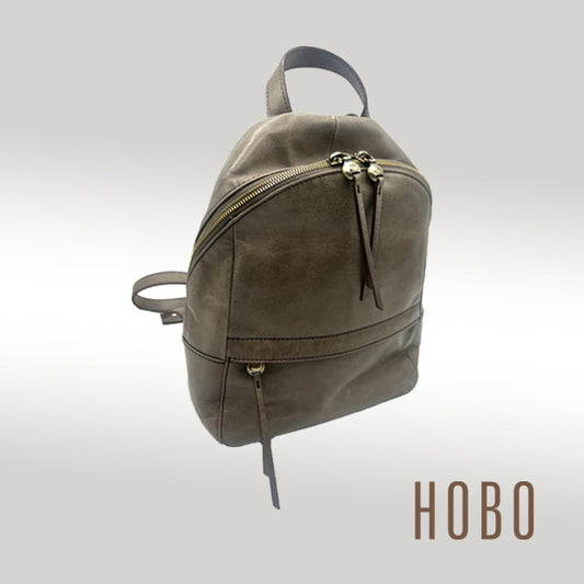 HOBO Cliff Leather Backpack – Taupe Gray