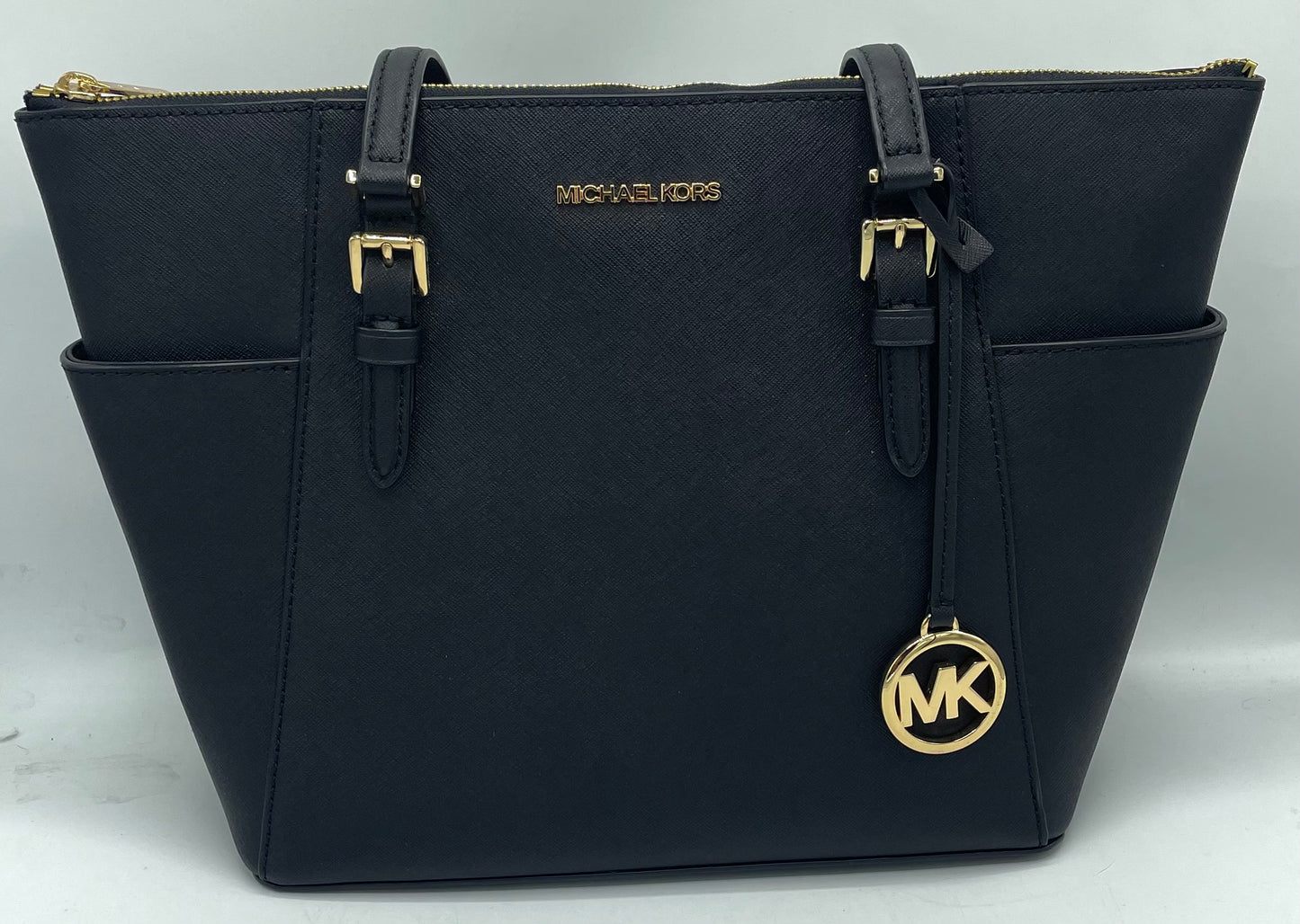 Michael Kors Charlotte Large Saffiano Leather Top-zip Tote