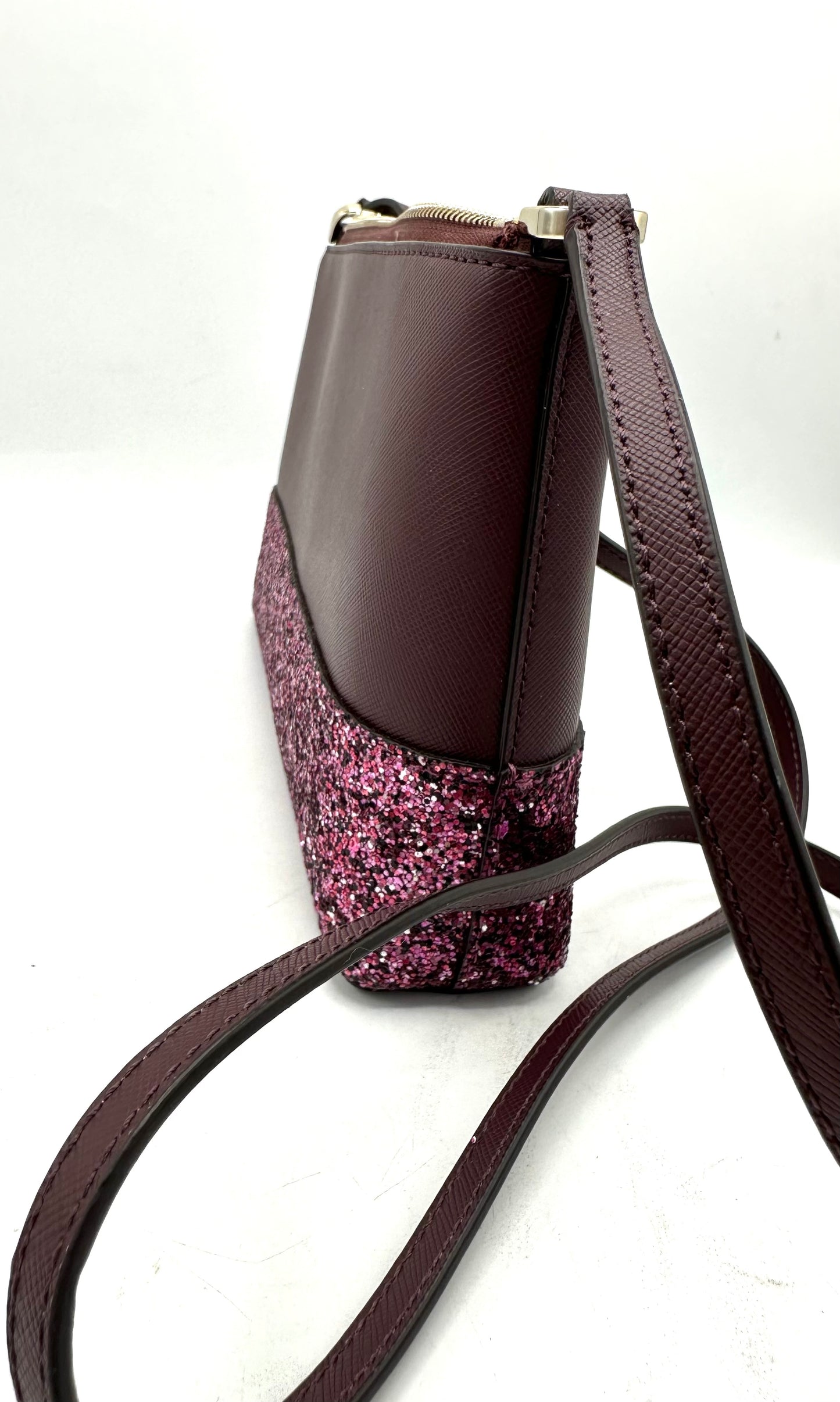 Kate Spade Greta Court Glitter Ramey Small Crossbody – Cherrywood