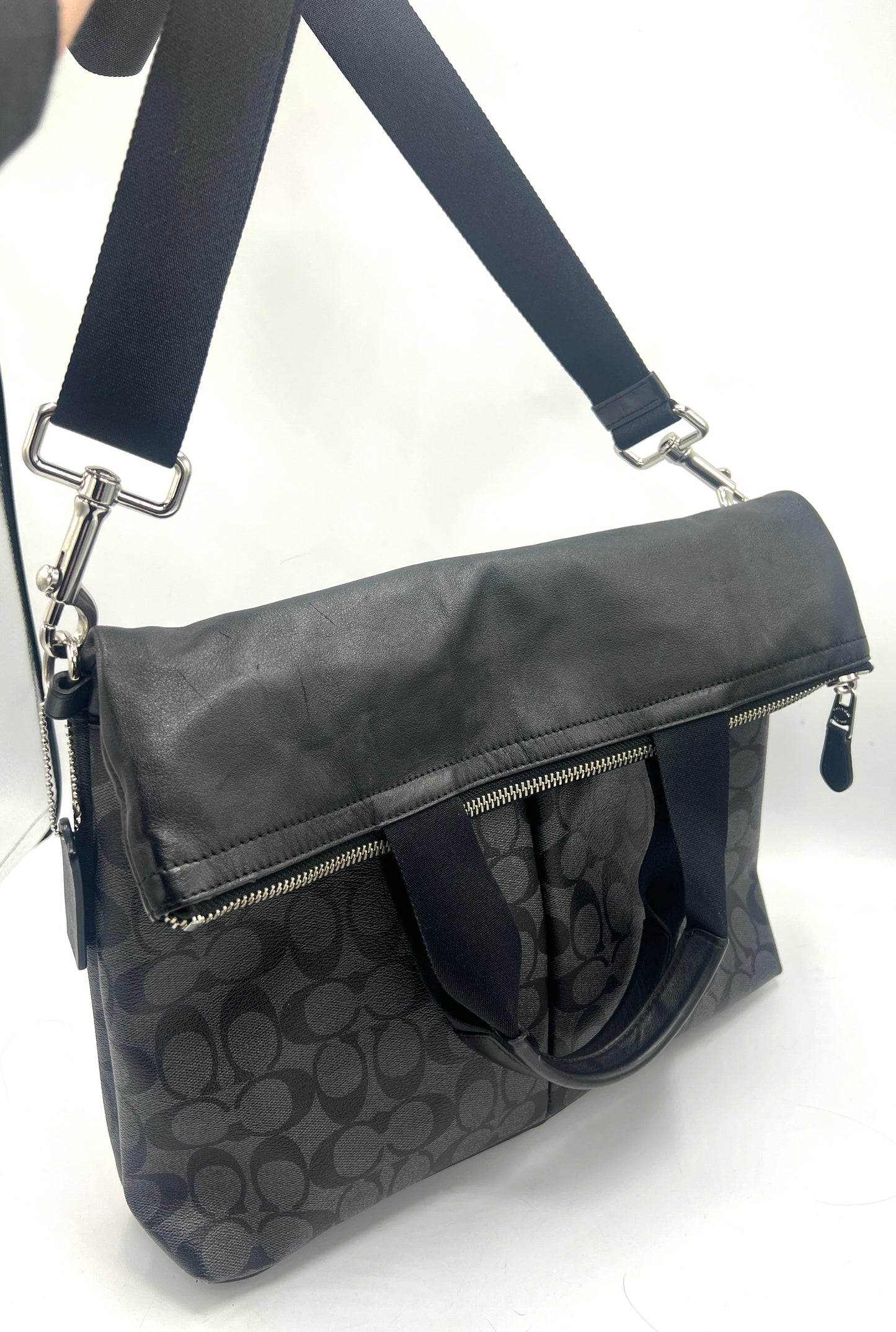 Coach Signature Foldover Tote