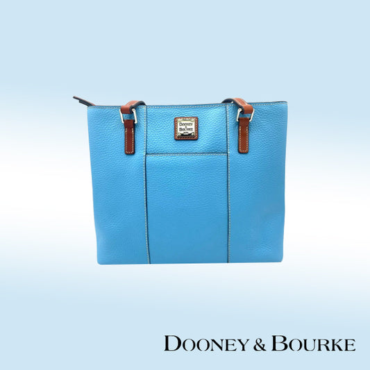 Dooney & Bourke Pebble Grain Small Lexington Tote – Caribbean Blue