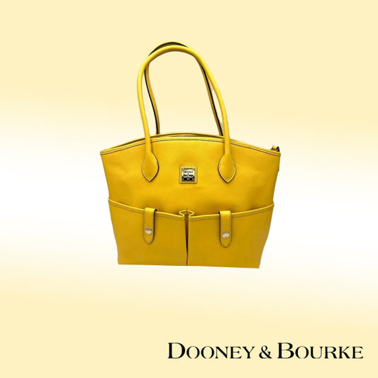 Dooney & Bourke Crescent Tote – Yellow Saffiano Leather