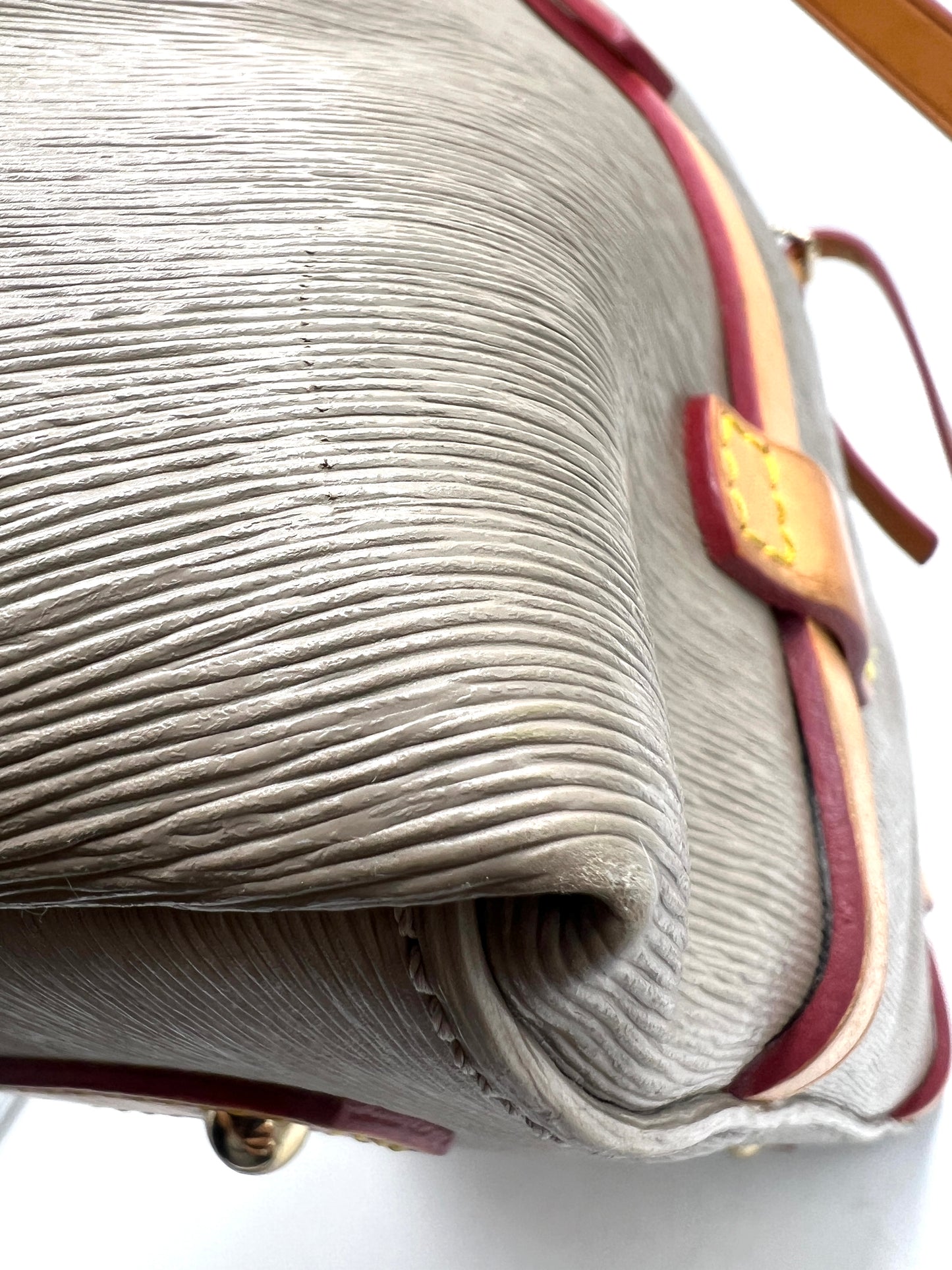 Dooney & Bourke East West Shopper Tote – Taupe Saffiano Leather with Vachetta Handles