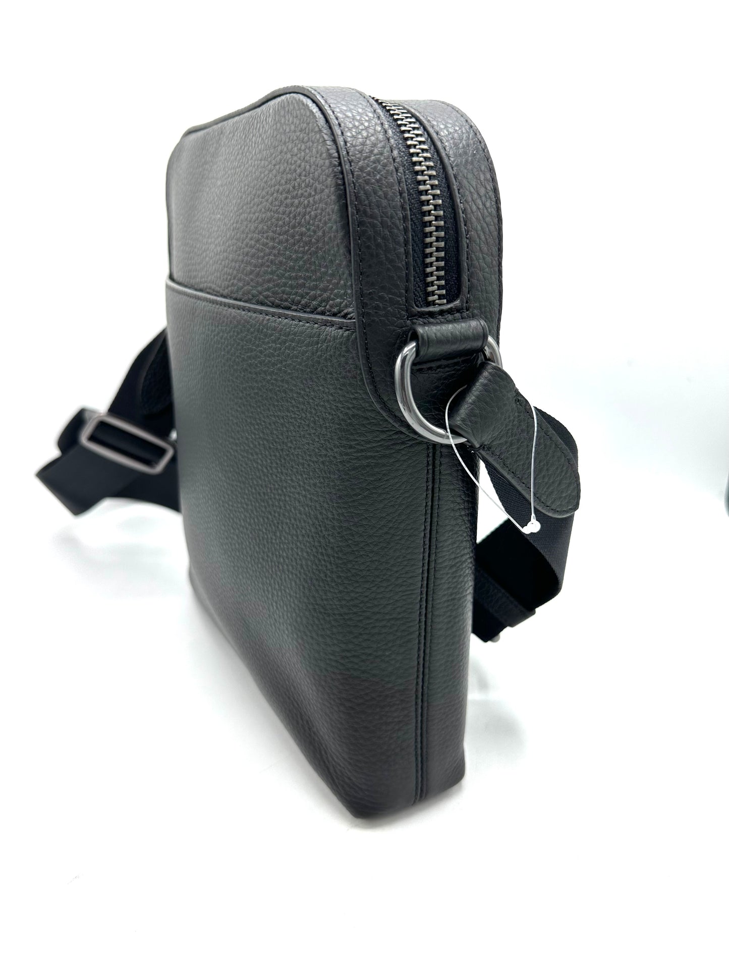 Coach Houston Flight Crossbody – Black Pebbled Leather