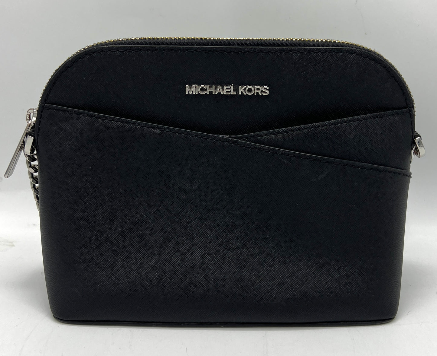 Michael Kors Jet Set Travel Medium Saffiano Leather Dome Crossbody