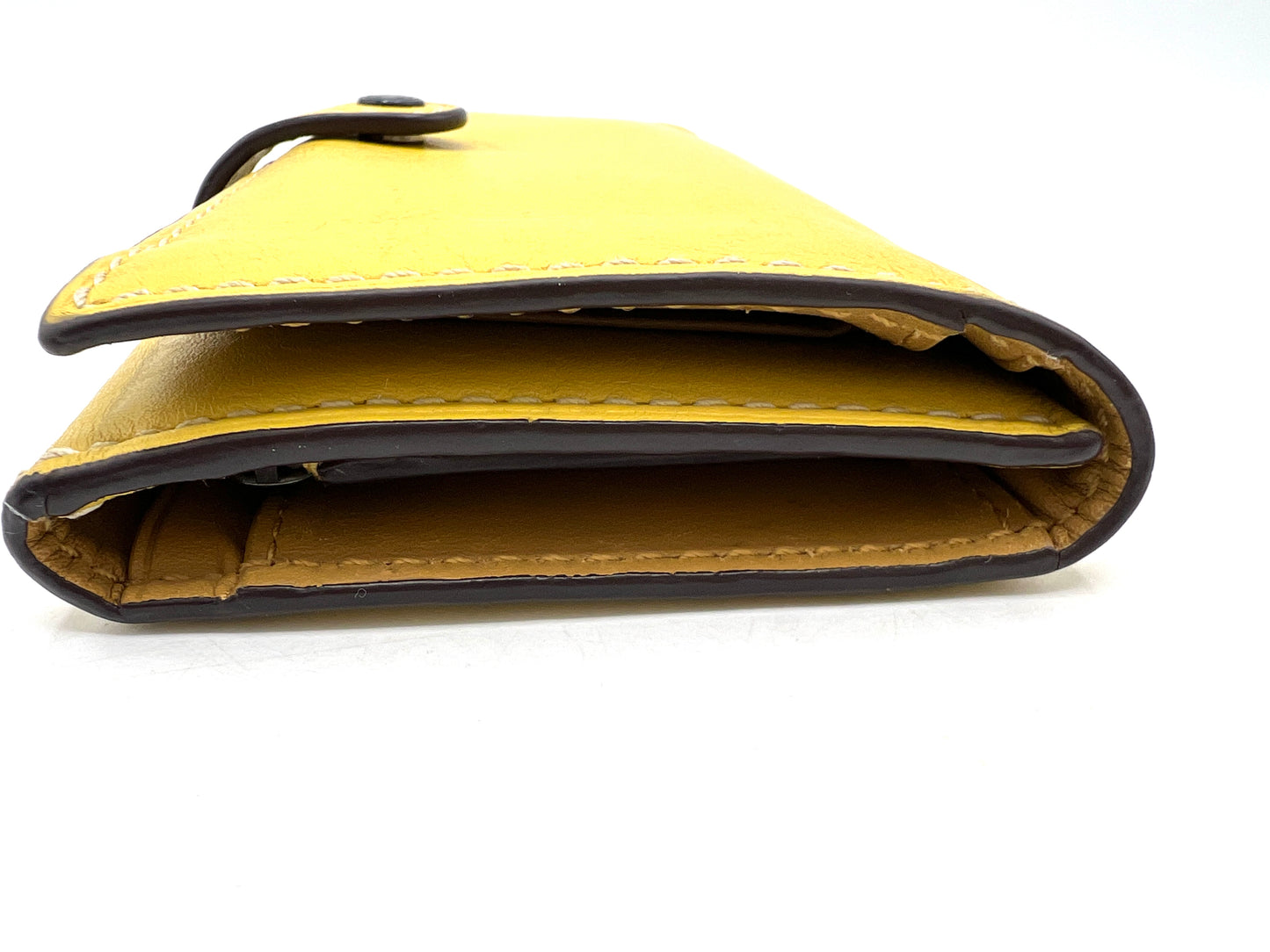 Coach Slim Trifold Wallet – Sunflower Yellow
