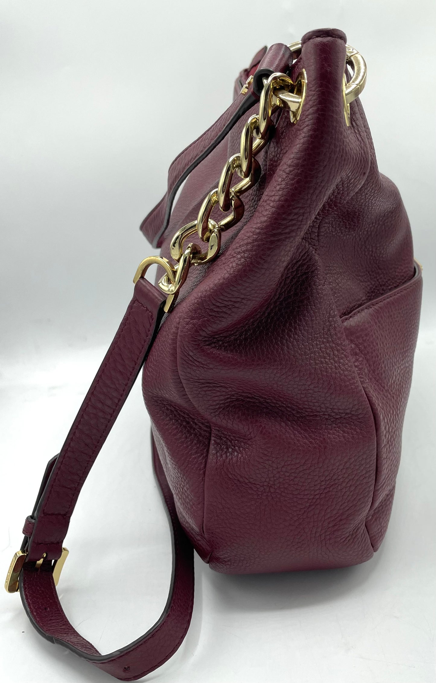 Michael Kors Pebbled Leather Chain Shoulder Bag