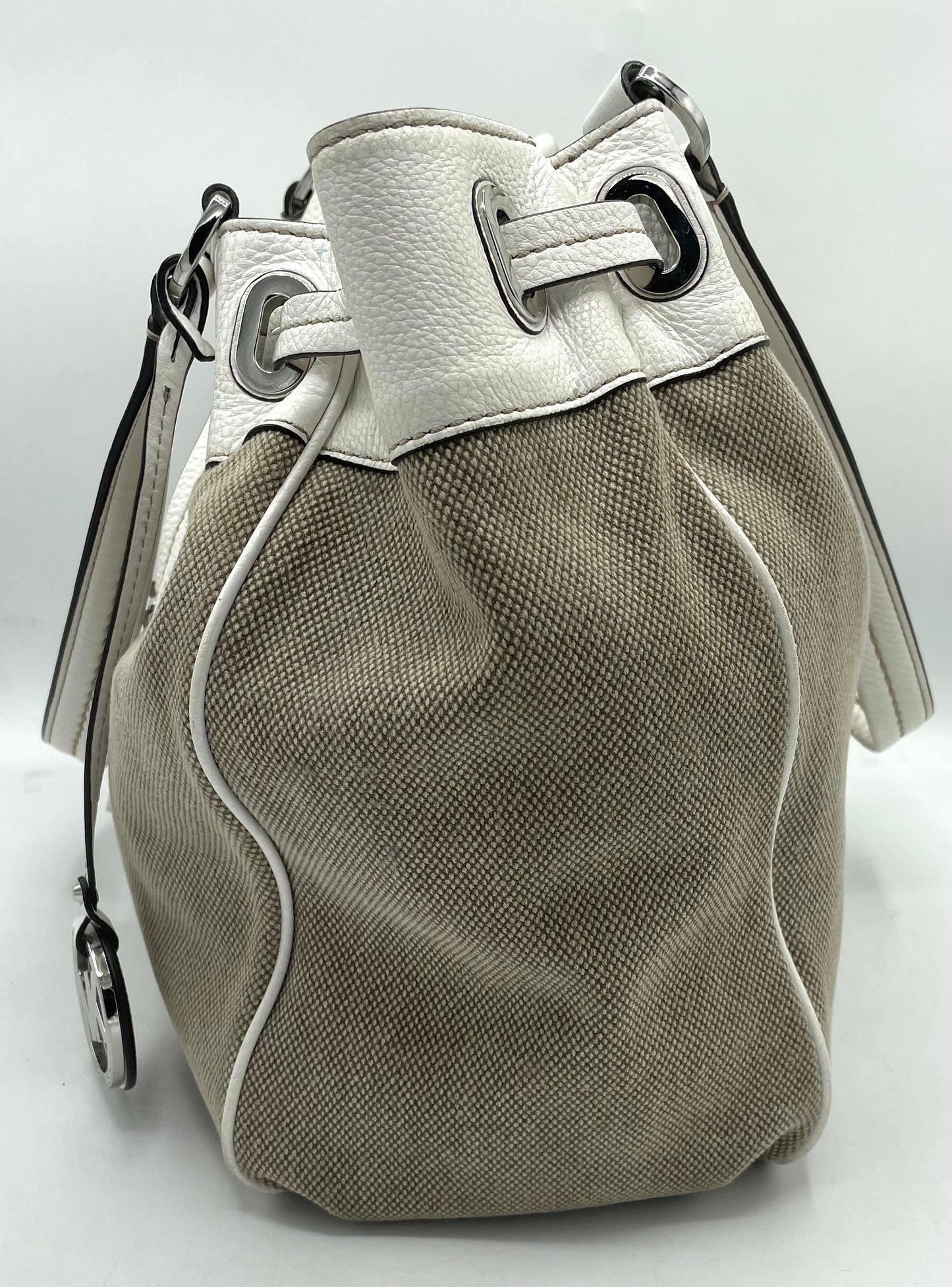 Michael Kors Marina Large Canvas Drawstring Tote