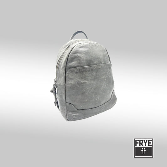 Frye Melissa Medium Leather Backpack – Slate Gray