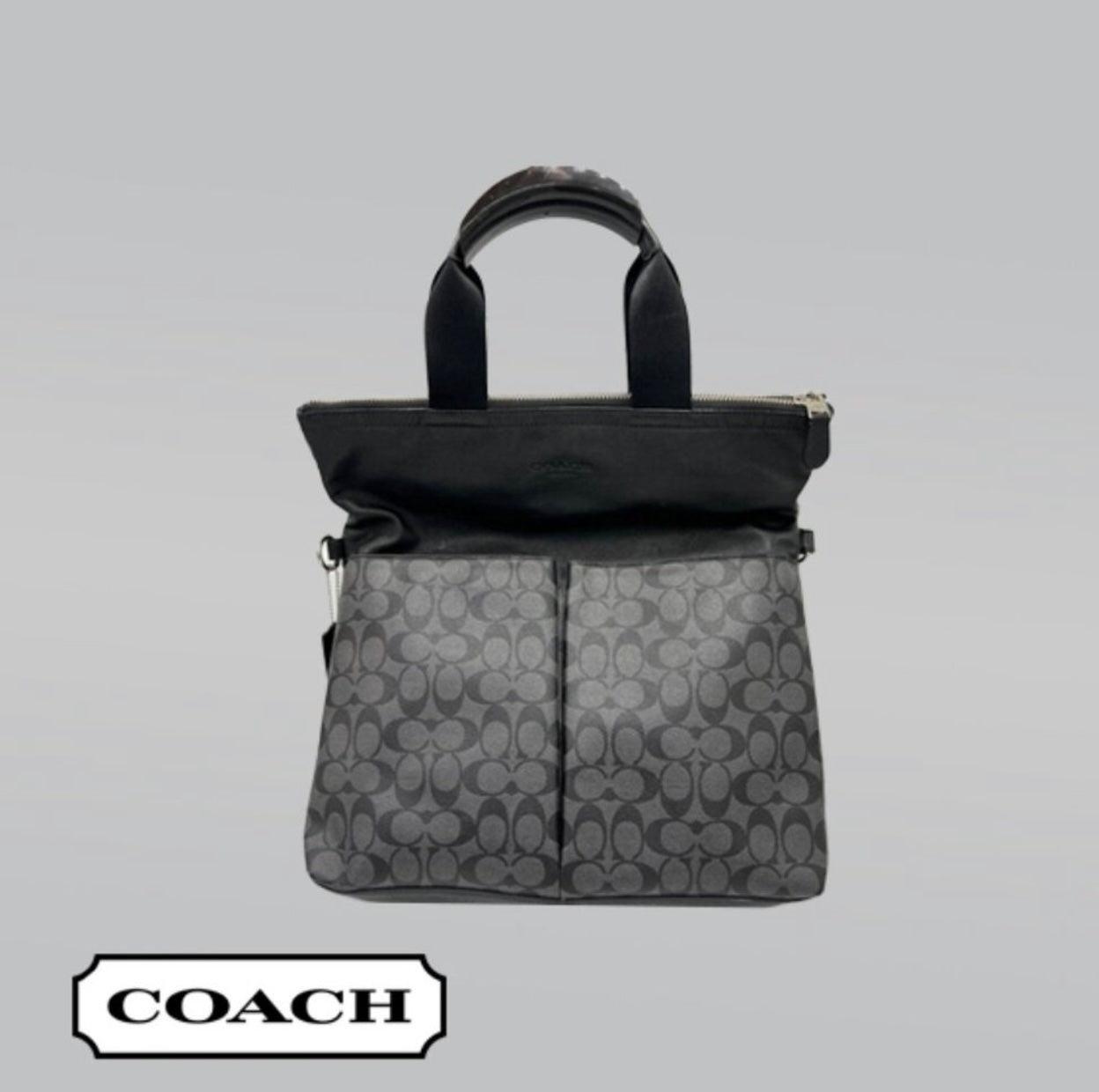 Coach Signature Foldover Tote