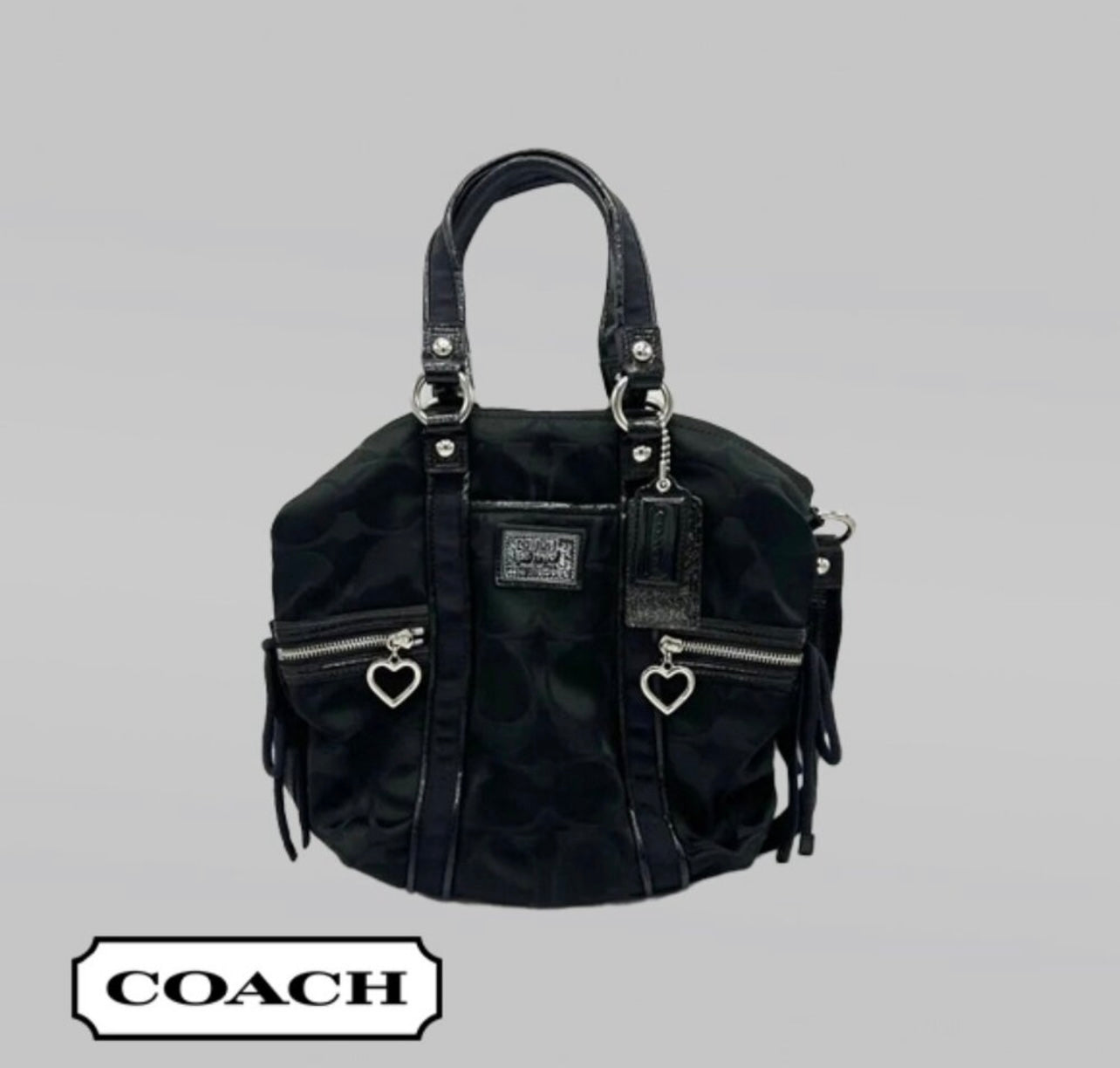 Coach Poppy Monogram Satchel