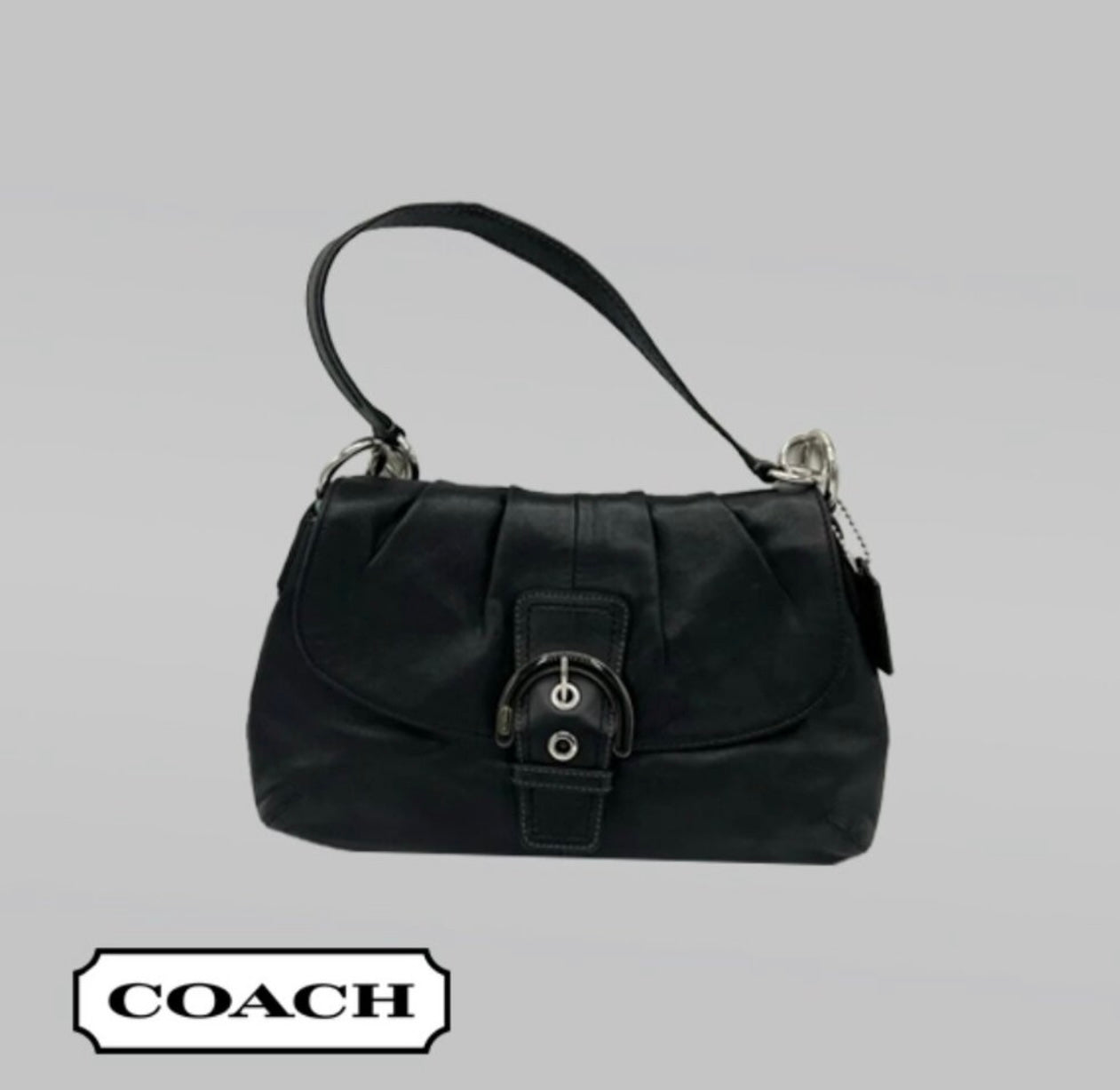 Coach SOHO Leather Flap Shoulder Bag