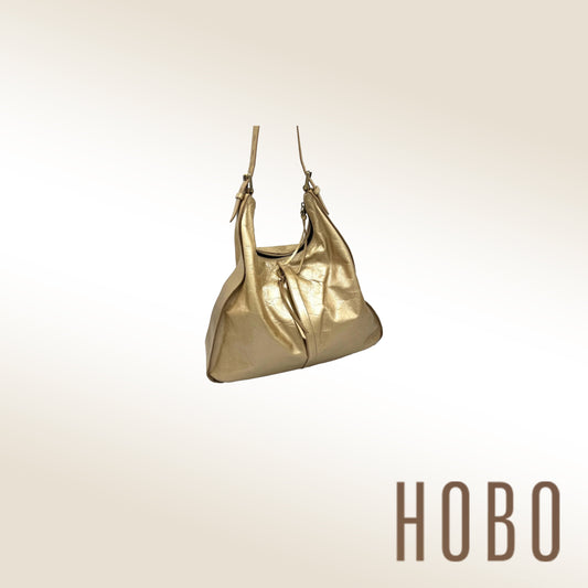 HOBO Marley Cameo Crossbody – Gold Metallic Leather