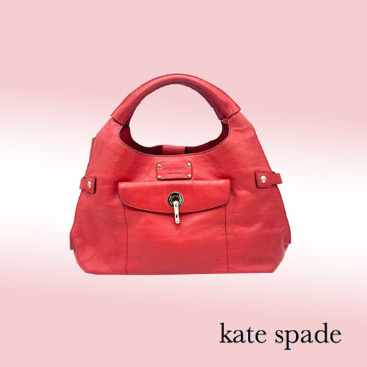 Kate Spade Kent Stevie Alessandra Shoulder Bag – Red Leather