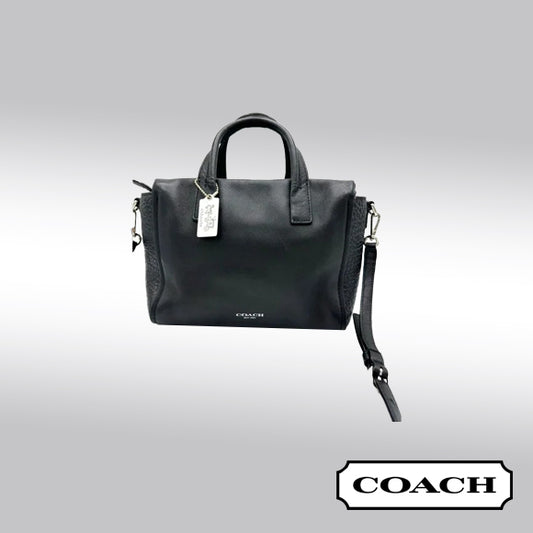 Coach Bleecker Mini Riley Carryall Crossbody – Black Leather