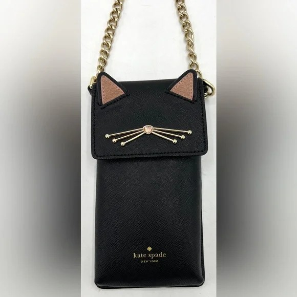 Kate Spade North South Cat Phone Case Crossbody